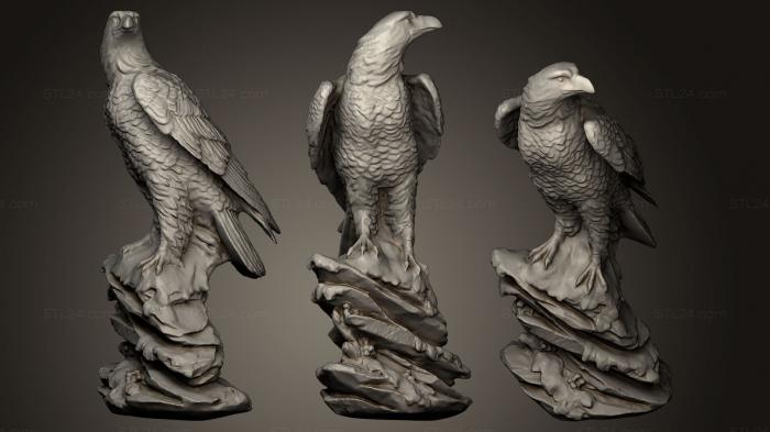 Bird figurines (Eagle, STKB_0155) 3D models for cnc